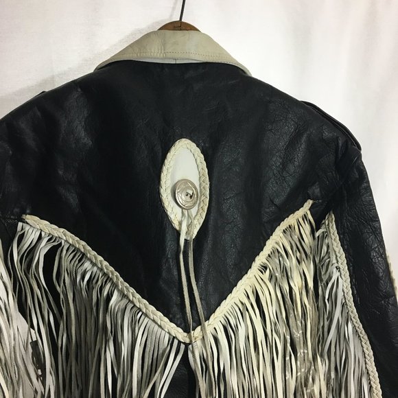 Retro Leather Motorcycle Jacket - Picture 3 of 9